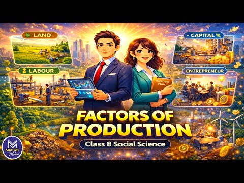 Factors of Production | One Shot Animation | Class 8 SST | CBSE 2025–26 | NCERT