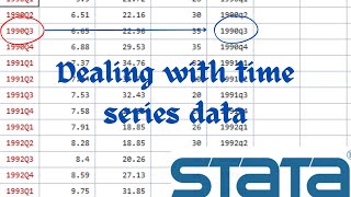 Date formatting and declaring the dataset as a time series