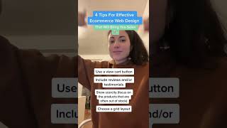 4 Tips For Effective Ecommerce Web Design #ecommerce #shorts #smallbusiness