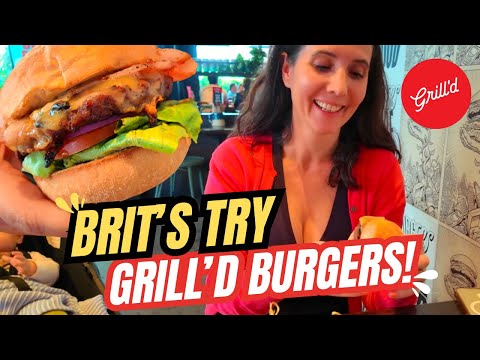 BRITS try GRILL'D BURGERS!!!