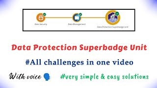 Data Protection Superbadge Unit || All Challenges in one video | Trailhead | Salesforce | Internship