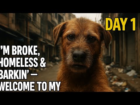 "I’m Broke, Homeless & Barkin’ — Welcome to My F**ki*g Vlog 🐶📱 (Day 1)