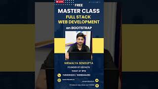 FREE FULL STACK WEB DEVELOPMENT MASTER CLASS ON BOOTSTRAP. GROUP LINK IN DESCRIPTION.