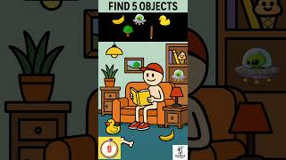 "Only geniuses can spot all 5! 🧠"#FindTheObject #CanYouFindIt #HiddenObjects #Shorts #ViralChallenge