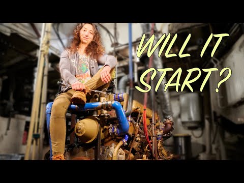Marine Diesel Engine Service on Our Historic Sailing Ship Conversion Project!