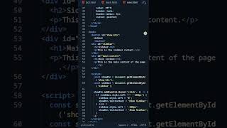 sidebar that are initially hide||Programming War|| #foryou #viralvideo #trending #shorts
