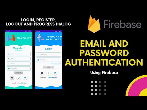 Email and Password Authentication with Firebase in Android Studio| Login and Signup with email pass