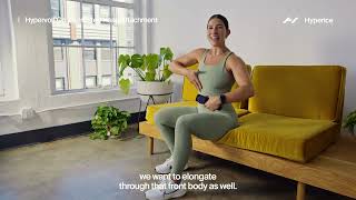 Alex Piccirilli morning activation with Hypervolt Go 2 and Heated Head Attachment