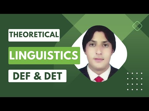 Theoretical Linguistics definition and details #Linguistics #English #education