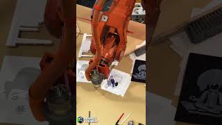 One-Line Seismograph Portrait | ABBey the Robot Draws in a Single Stroke