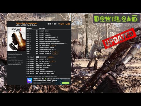 FLiNG trainer updated for Dying Light 2 Stay Human | Cheat program