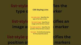 css styling lists #css #webdesign #csslist #explore #coding #trandingnow #viralshorts #developer