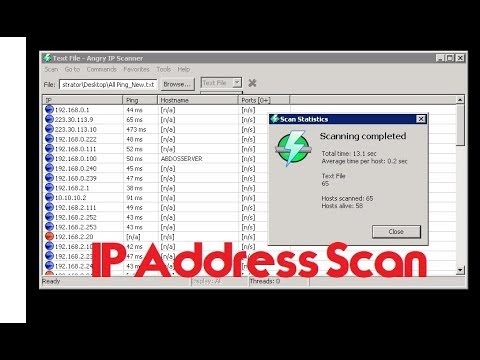 IP Scanner #How to check multiple IP status through IP Scanner