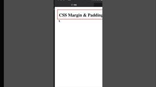 CSS Margin & Padding #coding #css #html #learn