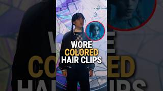 No wonder Wednesday wore colored hair clips on his head. #celebrity #Wednesday #Goody #jennaortega