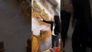The Great Wall of Relief shows the beauty of Chinese architecture #wallart #art #shorts