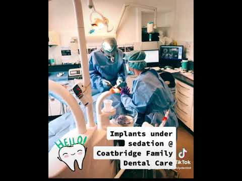 Implant surgery with sedation