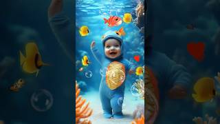 Baby Laughing and Dancing to Baby Shark