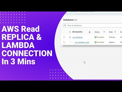 AWS Database Scaling: MariaDB Read Replica & Lambda Connection in 3 minutes
