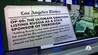 Ukraine President Zelenskyy asks U.S. to list Russia as state sponsor of terrorism