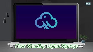 23.6inch electronic signboard for desktop placement and menu board display as floor standing digital