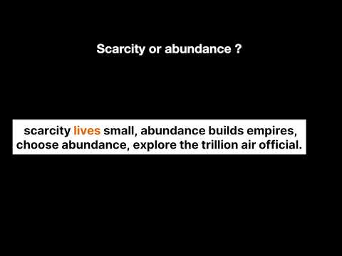 Scarcity or Abundance?