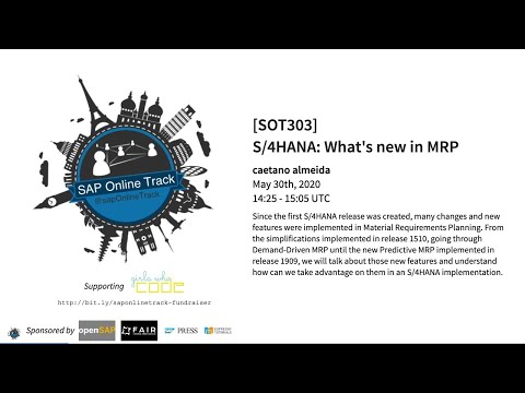 [SOT303] S/4HANA: What's new in MRP