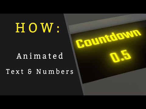 Blender Geometry Nodes Tutorial - Animated Text & Numbers