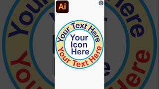 How To Make a Circle Logo Design in Adobe Illustrator | Kaysar Ahammad #learnlogodesign