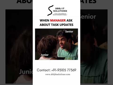 When the manager asks for a project update.