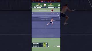 Djokovic sends Shanghai crowd wild 🤩 #Djokovic #ATPTour #Tennis #highlights #NovakDjokovic