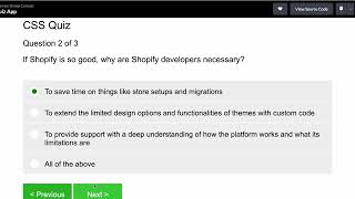 Front End Quiz App HD 1080p