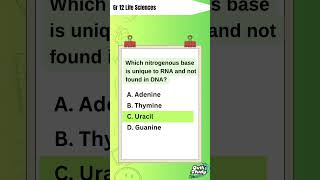 Grade 12 Life Science:  DNA 🧬 - How many did you get right?         #grade12 #lifescience #study