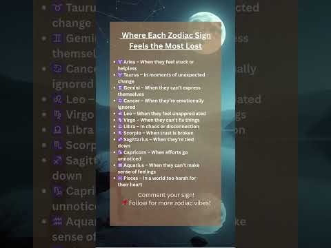 Where Zodiac Sign Feels Most Lost #zodiac #personality #zodiacfacts #fyp #leo #shorts #zodiactraits