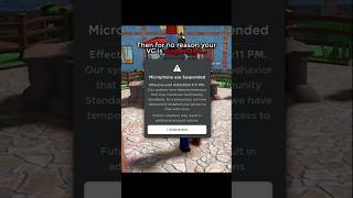 Roblox VC suspended... 🤨😤