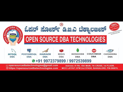 Classroom Training Details in Telugu - Open Source DBA Technologies