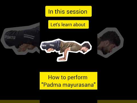 Padma Mayurasana (LotusPeacock Pose) tutoral: Master the Art of Balance! Learn  step by step#online