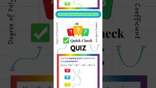 Polynomial Functions and End Behavior Explained! Quick Check QUIZ