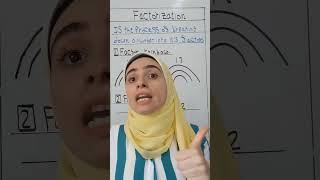 factorization by using rainbow 🌈 and T- chart  https://youtu.be/Jdpo657o760  #maths #mathstricks