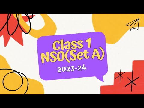 SOF NSO Class 1 2023-24 (Set A) Answers | Science Olympiad Grade 1 Solutions