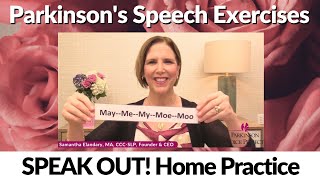Parkinson's Speech Exercises: Lesson One