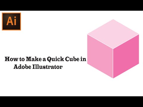 How to Make a Quick 3D Cube in Adobe Illustrator #Cube #Box #adobeillustrator #Adobe #grafixtube