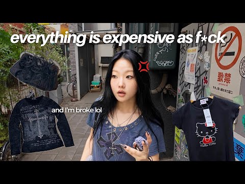 REALISTIC vintage shopping in tokyo vlog (of a broke uni student… LOL)