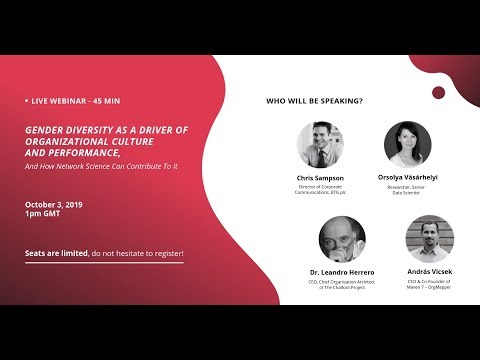 Gender Diversity As a Driver of Organizational Culture and How Network Science Can Contribute to It