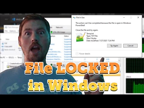 Can't delete a file? Easily find which process has a file locked in Windows without 3rd party apps