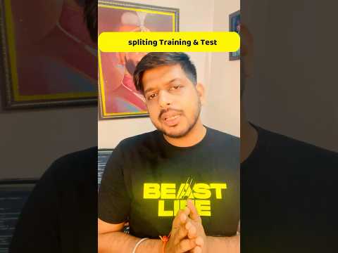 splitting data - ML Step  #pythonlearning  #datasciencetools  #motivation  #pythonfordatascience