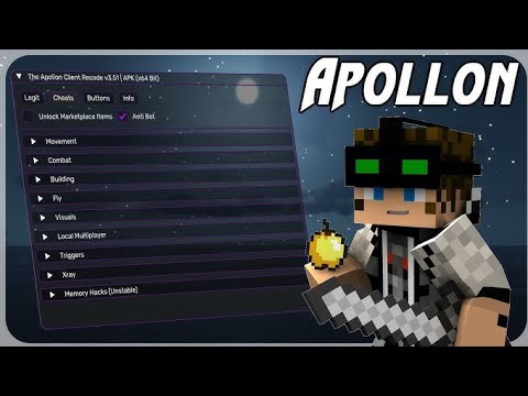 APPOLON CLIENT👀 MINECRAFT POCKET EDITION 1.21.50 | 1.21.51 | BEST FOR PVP PLAYERS