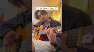 Working on Guitar #DailyGuitar day 77 #gusburchguitarpractice
