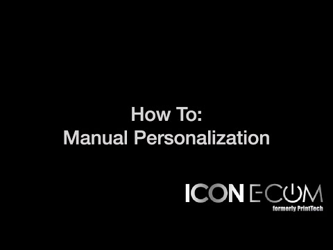 How to use Manual Personalization