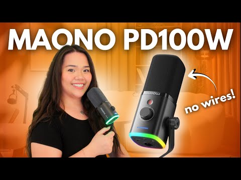 Maono PD100W: WIRELESS Dynamic Mic for the Cable-Challenged